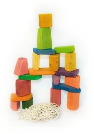 Bauklötze Bunt, 20-teilig Farbig