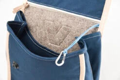 Ranzen Aus Bio Baumwolle In Blau -Schulschätze Markt 10011055 Ranzen aus Bio Baumwolle in blau 1