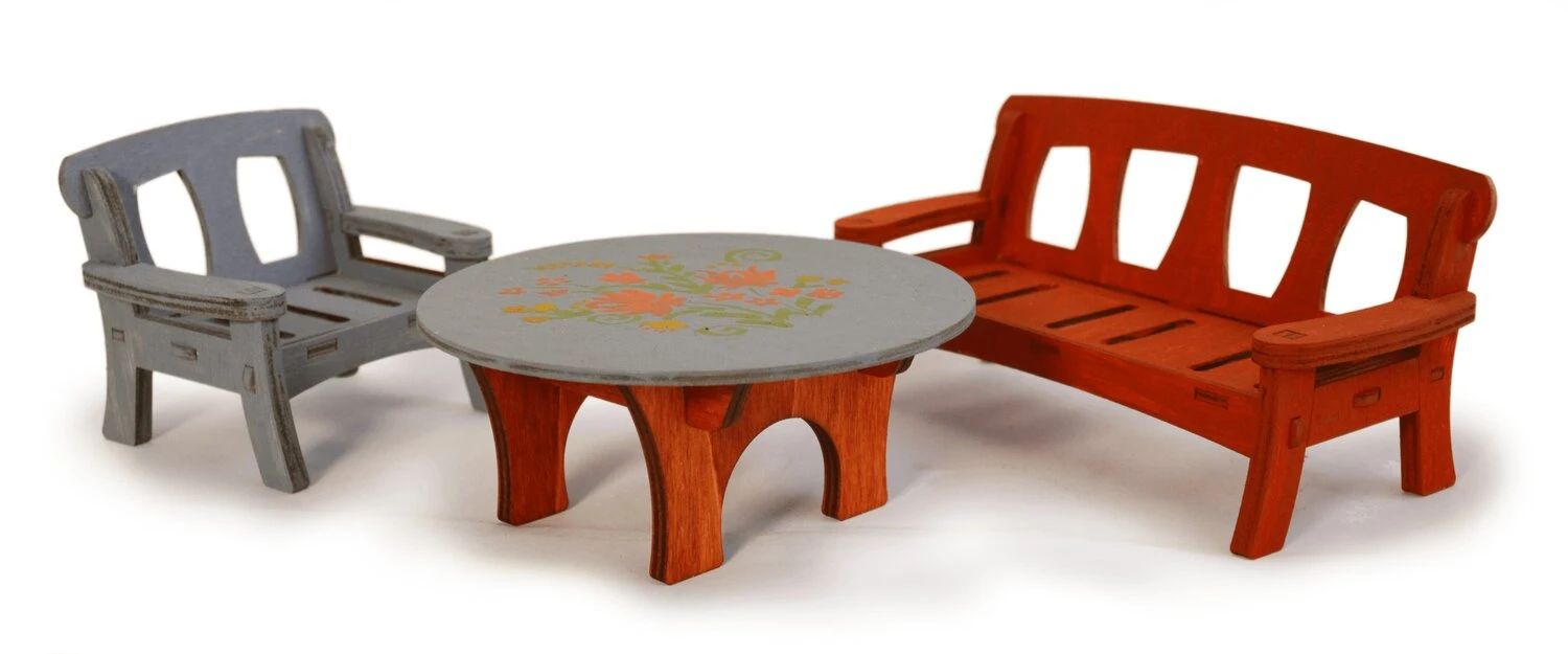 Bastelsets Puppenhausmöbel 12 Bastelsets Puppenhausmöbel – Bild 12