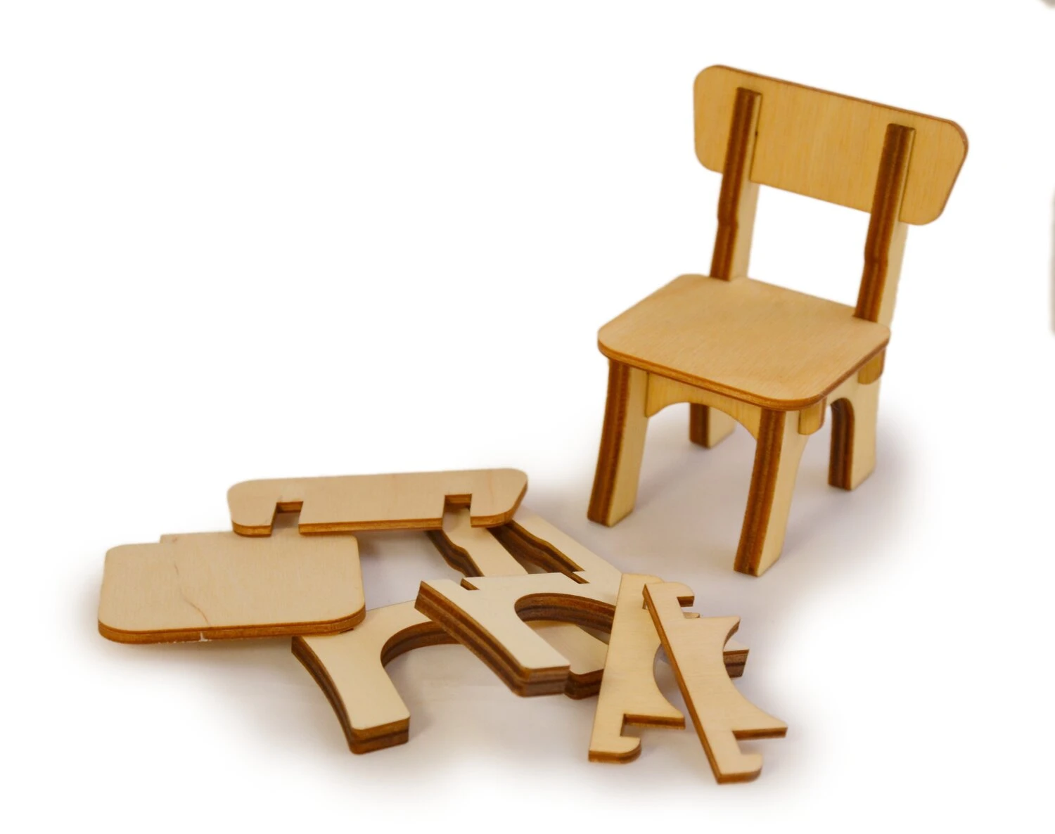 Bastelsets Puppenhausmöbel 3 Bastelsets Puppenhausmöbel – Bild 3