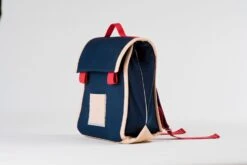 Schulranzen Aus Bio-Baumwolle In Blau-Rot -Schulschätze Markt 10018094 Schulranzen aus Bio Baumwolle in blau rot