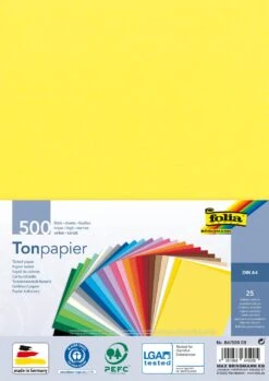 FOLIA Tonpapier DIN A4, 25 Farben Sortiert
