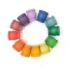 Grapat Holzspielzeug 12 Becher, Regenbogen