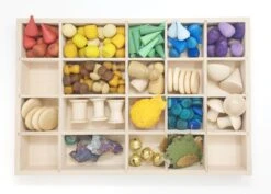 Grapat Holzspielzeug Sortierbox Holz -Schulschätze Markt 10018579 Setzkasten 1