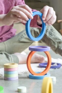 Grapat Holzspielzeug Bunte Holzringe -Schulschätze Markt 10018582 Grapat Holzspielzeug Holzringe 6