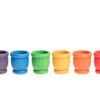 Grapat Holzspielzeug 6 Becher, Bunt