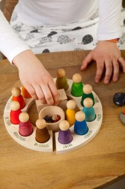 Grapat Holzspielzeug Ewiger Kalender -Schulschätze Markt 10018614 Ewiger Kalender aus Holz