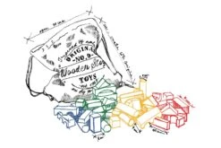 Grosse Regenbogen Bausteine, 50 Stück -Schulschätze Markt 10020301 RAINBOW BLOCKS IN SACK XL 50 PCS