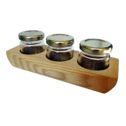 Gläschenhalter Mit 3 Gläschen