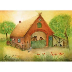 Bastelmappe Bauernhof -Schulschätze Markt 4341200 03 AA AA AA