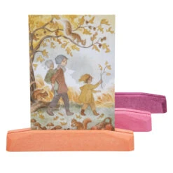 Kartenständer Rottöne, 3er Set 6 Kartenständer Rottöne, 3er Set -Schulschätze Markt 4344000 Kartenstaender Rottoene 3er Set