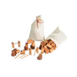 Rindenholzbauklötze