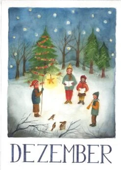 Postkarten Set Monate, 12-teilig -Schulschätze Markt Postkarten Set Monate