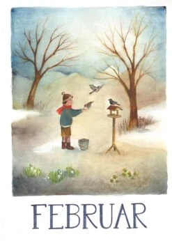 Postkarten Set Monate, 12-teilig -Schulschätze Markt Postkarten Set Monate 1