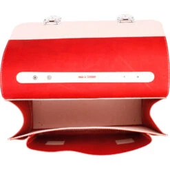 Lederranzen, Rot Mit Pferd -Schulschätze Markt Waldorfshop Lederranzen Rot mit Pferd 1