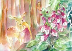 Postkartenset Märchen, 12-teilig -Schulschätze Markt Waldorfshop Postkartenset Maerchen Postkarte Jahreszeitentisch Jahreszeiten Set 12 schoen Stimmung Aquarell Brueder Grimm Andersen Erzaehlen 4